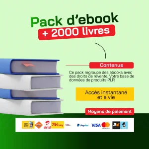 PACK DE LIVRES ÉLECTRONIQUES (EBOOKS)