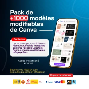 PACK DE MODÈLES CANVA